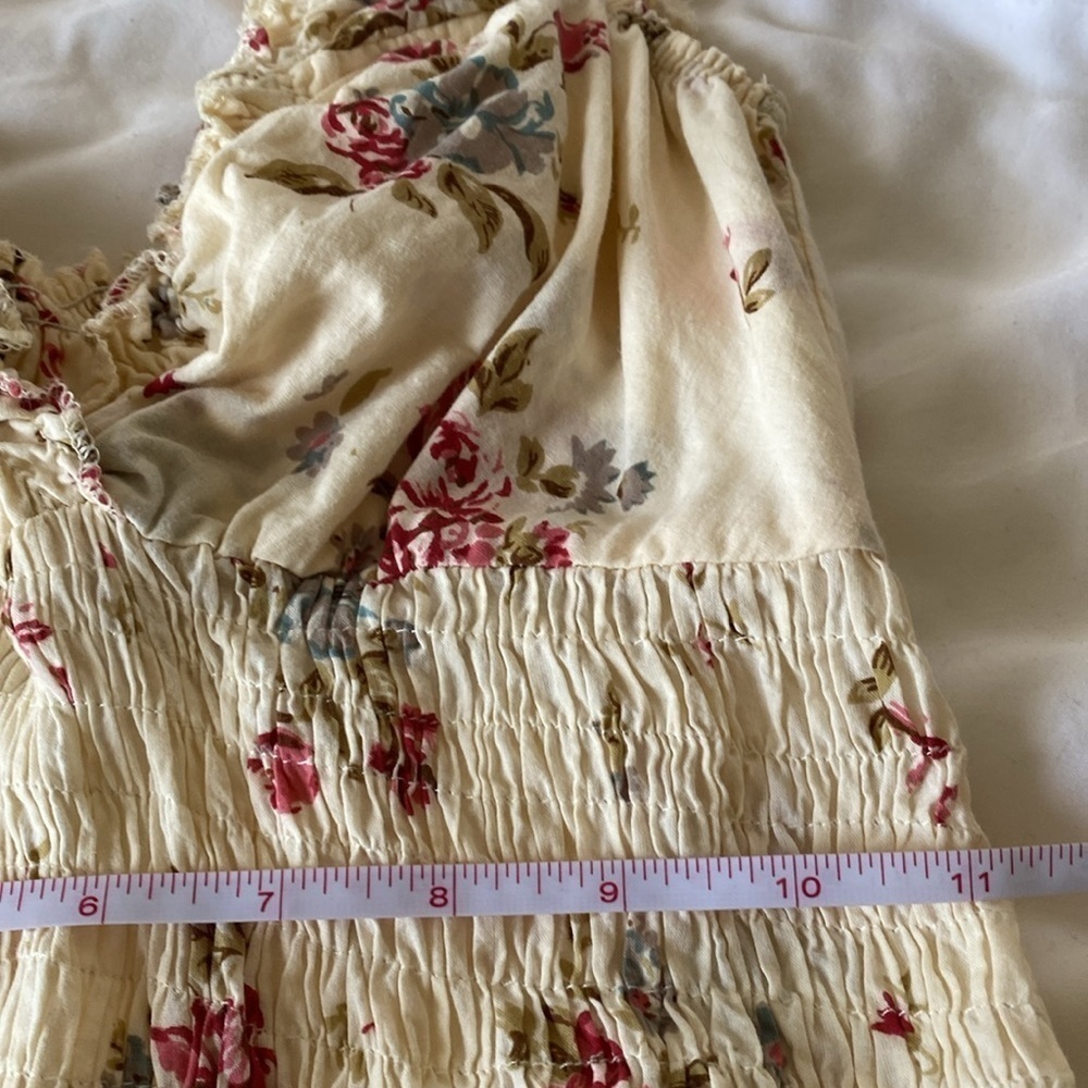 AMAYA Romantic Long Floral Cotton Dress S/M - Picture 14 of 16